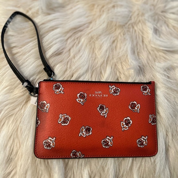 Coach Handbags - Coach NWT F56026 Sienna Rose Wristlet, Watermelon
